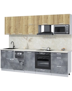 Кухонный гарнитур Интерлиния Мила Лайт 2.7-ПМ4