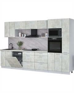 Кухонный гарнитур Интерлиния Мила Лайт 3.3-ПМ1