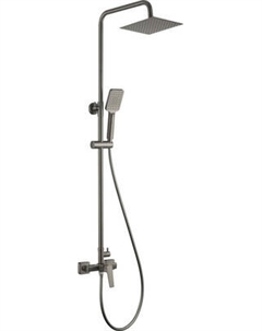 Душевая система со смесителем Deante Cascada Blur Titanium NQL D4XM