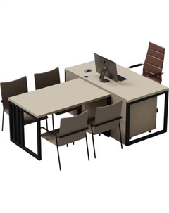 Письменный стол Crafto Дойл 04 с приставкой 210x160x79