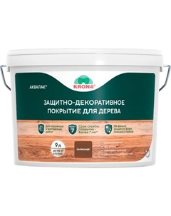 Защитно-декоративный состав KRONA Аквалак Krona