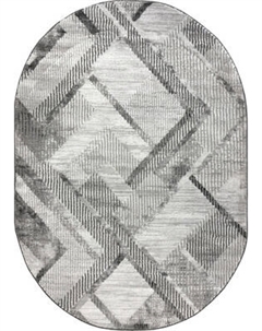 Ковер Safyun Eva / LZ122-GREY-ANTRASIT-OVAL