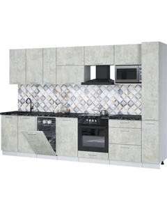 Кухонный гарнитур Интерлиния Мила Лайт 3.2-ПМ4