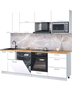 Кухонный гарнитур Интерлиния Мила Лайт 2.4-ПМ2