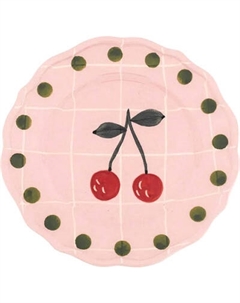 Тарелка закусочная (десертная) Bitossi Quadri Rosa QRI00302