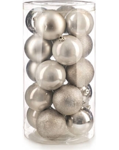 Набор шаров новогодних Ausini VT25-04007-2