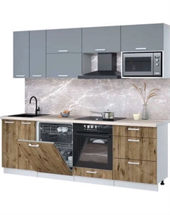 Кухонный гарнитур Интерлиния Мила Лайт 2.4-ПМ2