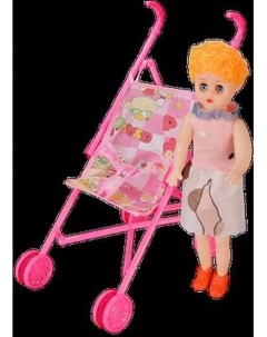 Кукла с аксессуарами Labalu Eva с прогулочной коляской
