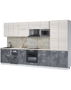 Кухонный гарнитур Интерлиния Мила Лайт 3.5-ПМ4