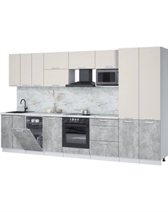 Кухонный гарнитур Интерлиния Мила Лайт 3.5-ПМ4