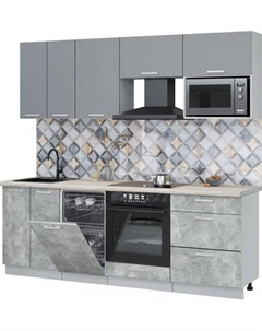 Кухонный гарнитур Интерлиния Мила Лайт 2.25-ПМ4