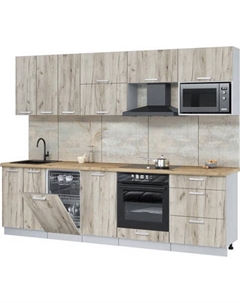 Кухонный гарнитур Интерлиния Мила Лайт 2.7-ПМ4