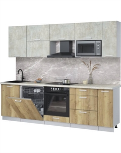 Кухонный гарнитур Интерлиния Мила Лайт 2.6-ПМ2