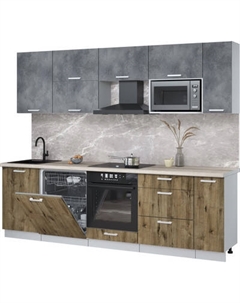 Кухонный гарнитур Интерлиния Мила Лайт 2.6-ПМ2