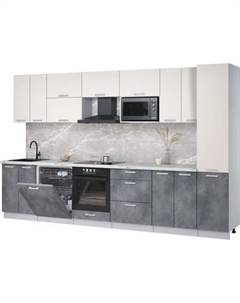 Кухонный гарнитур Интерлиния Мила Лайт 3.4-ПМ2