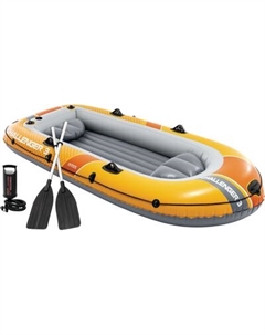 Надувная лодка Intex Challenger-3 Set / 66313NP