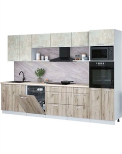 Кухонный гарнитур Интерлиния Мила Лайт 3.2-ПМ1