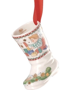 Елочная игрушка Hutschenreuther Christmas games Сапожок. Кубики / 02249-727502-27829