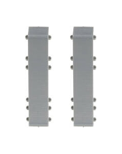 Соединитель для плинтуса Cezar Hi Line Prestige М201 Алюминий брашированный Матовый