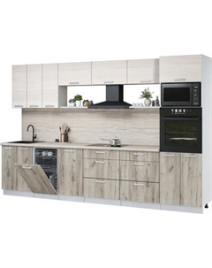 Кухонный гарнитур Интерлиния Мила Лайт 3.3-ПМ3