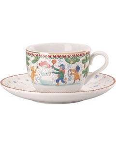 Чашка с блюдцем Hutschenreuther Christmas games / 02476-727496-14765