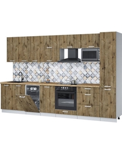 Кухонный гарнитур Интерлиния Мила Лайт 3.3-ПМ4