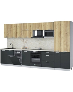 Кухонный гарнитур Интерлиния Мила Лайт 3.6-ПМ4