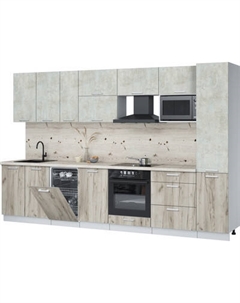 Кухонный гарнитур Интерлиния Мила Лайт 3.3-ПМ4