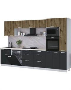 Кухонный гарнитур Интерлиния Мила Лайт 3.3-ПМ1