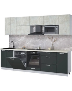 Кухонный гарнитур Интерлиния Мила Лайт 2.8-ПМ2