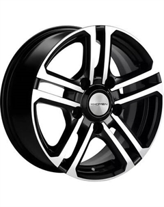 Литой диск Khomen KHW1602 Niva 4x4 16x6.5" 5x139.7мм DIA 98.5мм ET 40мм Black FP