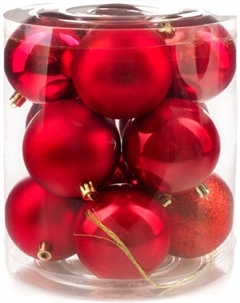 Набор шаров новогодних Ausini VT25-04005-3