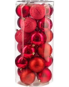 Набор шаров новогодних Ausini VT25-04021-3