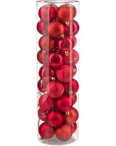 Набор шаров новогодних Ausini VT25-04019-3