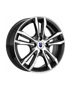 Литой диск K&K Samara (КС866) 15x6" 4x100мм DIA 54.1мм ET 49мм Алмаз черный K&k