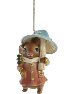 Елочная игрушка Kurt S. Adler Мышь с грибком / E0923 Kurt s. adler
