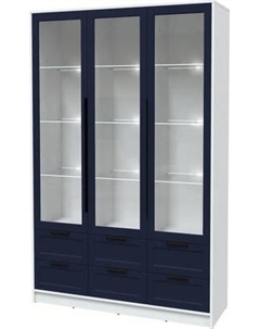 Шкаф с витриной Интерлиния Концепт Тренд КТ-ШВ3 с подсветкой