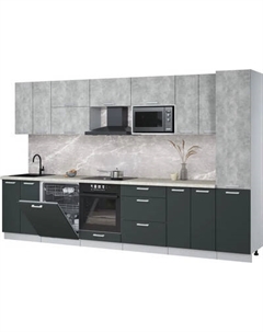 Кухонный гарнитур Интерлиния Мила Лайт 3.4-ПМ2