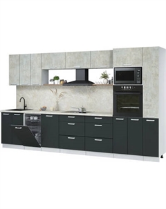 Кухонный гарнитур Интерлиния Мила Лайт 3.6-ПМ3