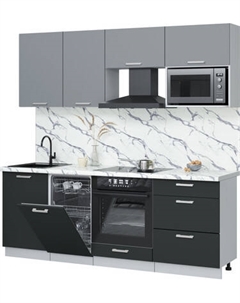 Кухонный гарнитур Интерлиния Мила Лайт 2.15-ПМ4