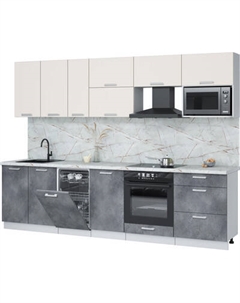 Кухонный гарнитур Интерлиния Мила Лайт 2.9-ПМ4