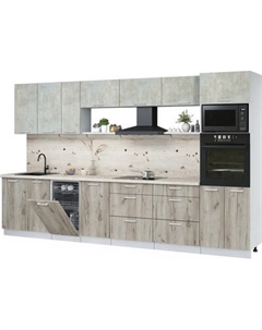 Кухонный гарнитур Интерлиния Мила Лайт 3.5-ПМ3