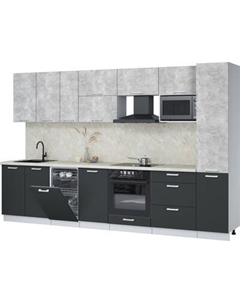 Кухонный гарнитур Интерлиния Мила Лайт 3.3-ПМ4