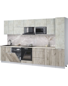 Кухонный гарнитур Интерлиния Мила Лайт 3.3-ПМ2