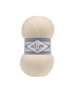 Пряжа для вязания Alize Lanagold 800 49% шерсть, 51% акрил / 01