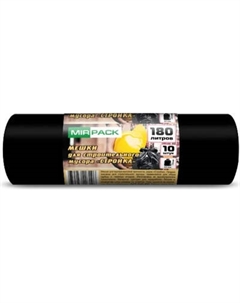 Пакеты для мусора Mirpack Стройка 180л 70мкм / 9170623