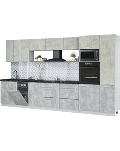 Кухонный гарнитур Интерлиния Мила Лайт 3.7-ПМ3