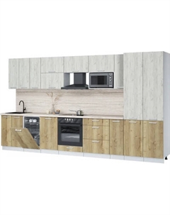 Кухонный гарнитур Интерлиния Мила Лайт 3.8-ПМ4