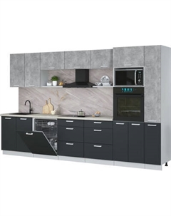 Кухонный гарнитур Интерлиния Мила Лайт 3.5-ПМ1