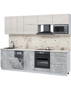 Кухонный гарнитур Интерлиния Мила Лайт 2.7-ПМ4